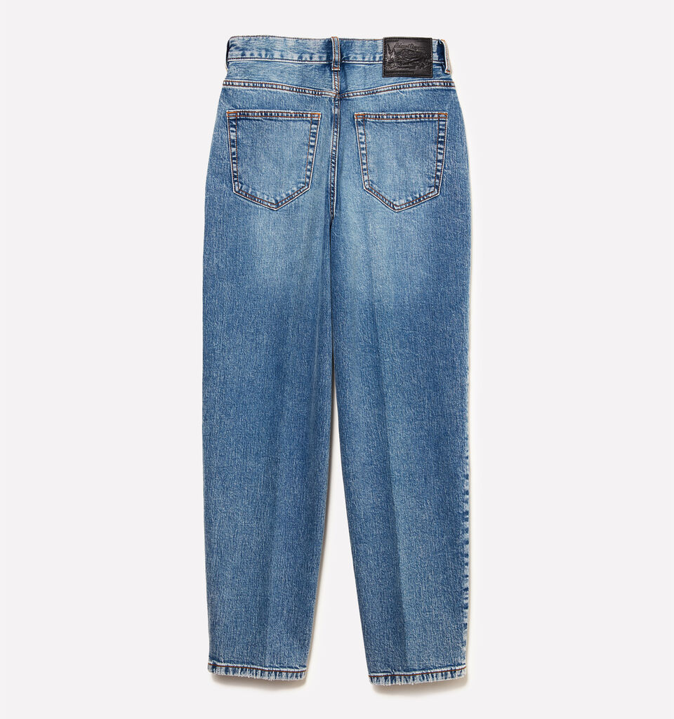 Jeans Style 69 mom fit azul - jeans mom fit e boyfriend para mulher - Azul-Marinho | Sisley image number 6